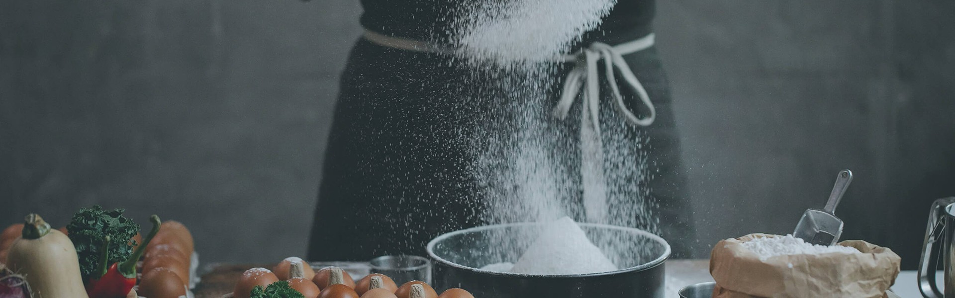 sifting flour